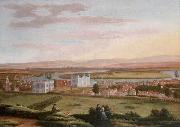Hendrick Danckerts A View of Greenwich and the Queen's House from the South-East oil on canvas